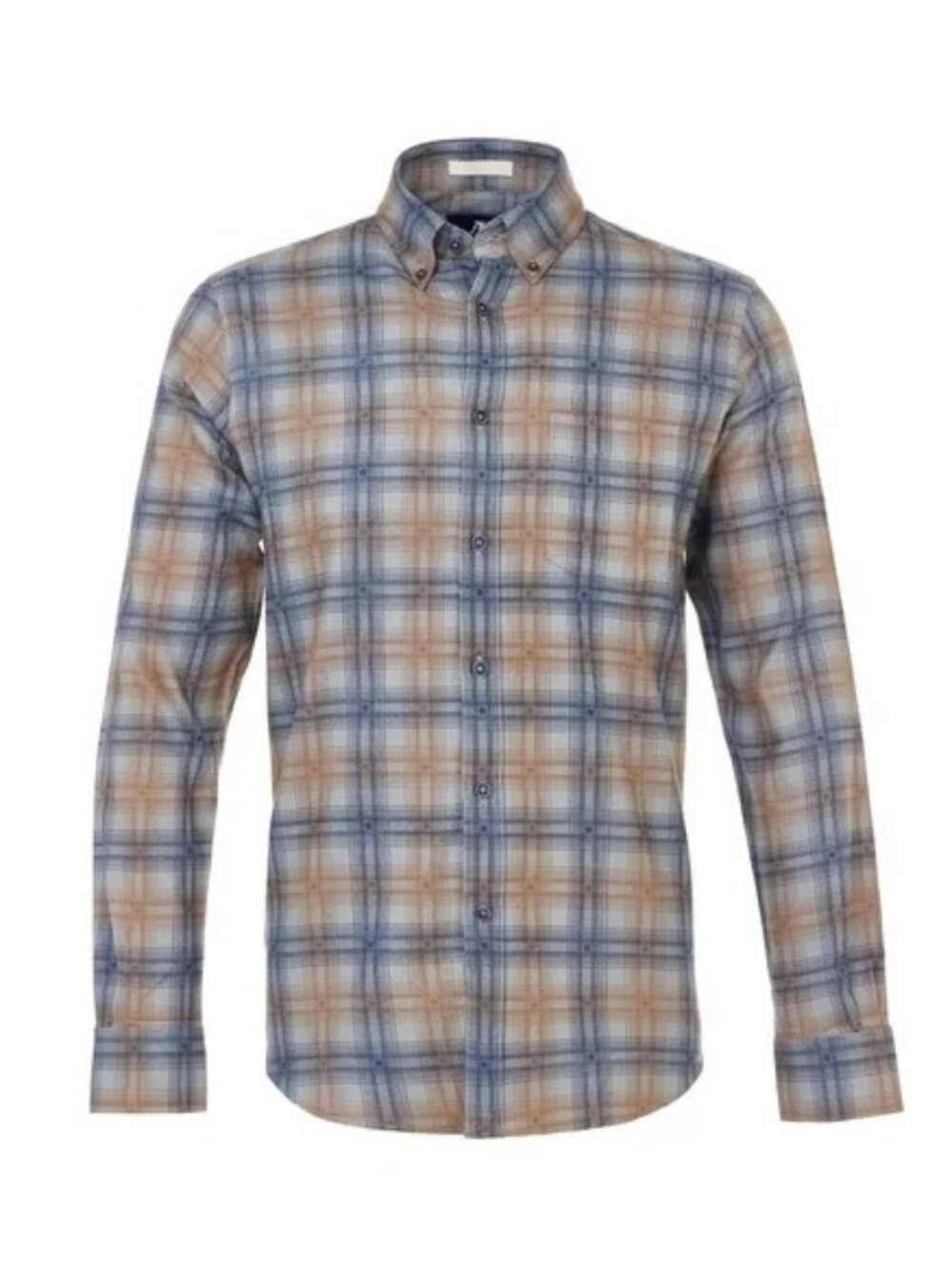 American Heritage Blue/Brown Flannel Shirt/45397